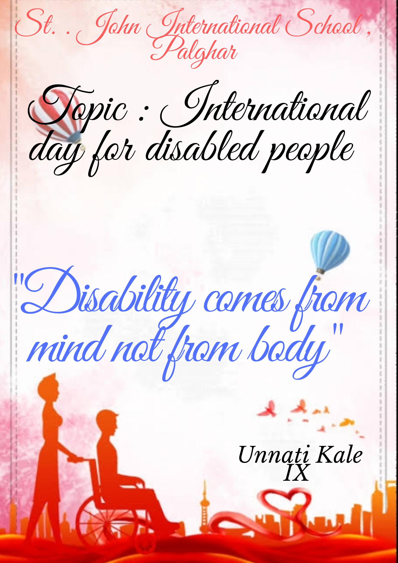 International Day for Disable People